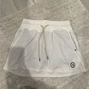 Vuori Seabreeze White Mini Skirt